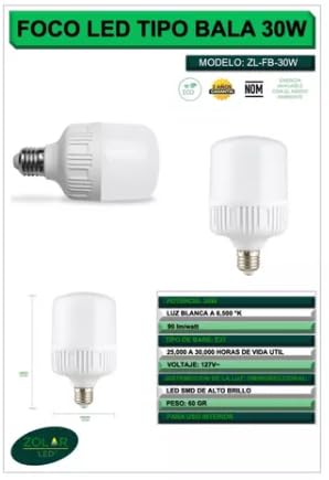 Foco Bala 30w
