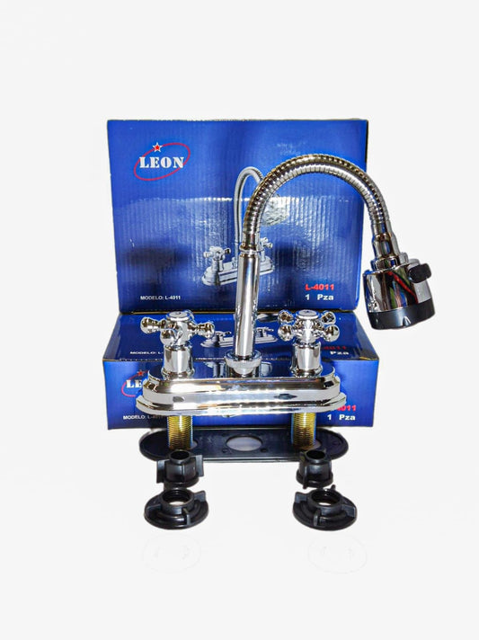 Mezcladora Para Lavabo Cuello Flexible (l-4011)