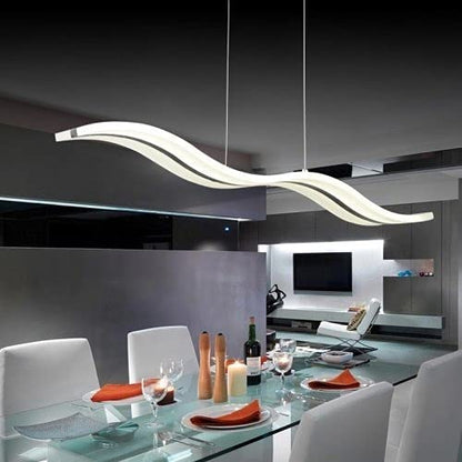 Candil De Led Colgante Modernista Negro (dimeable 3000°k-6000°k)
