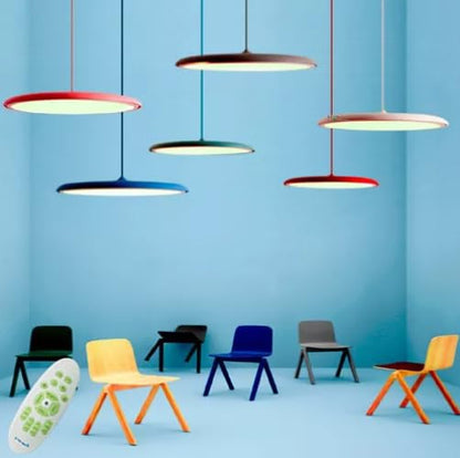 Candil De Led FLATUN Colgante Modernista (dimeable 3000°k-6000°k) MORADO